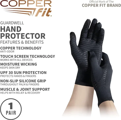 Vista 2 de Copper Fit Guardwell Guantes de protección completa para las manos