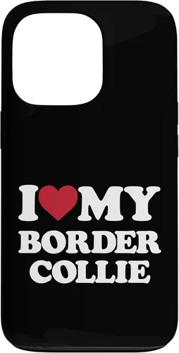 Vista 10 de iPhone 16 I Love My Border Collie - I Heart My Border Collie Case