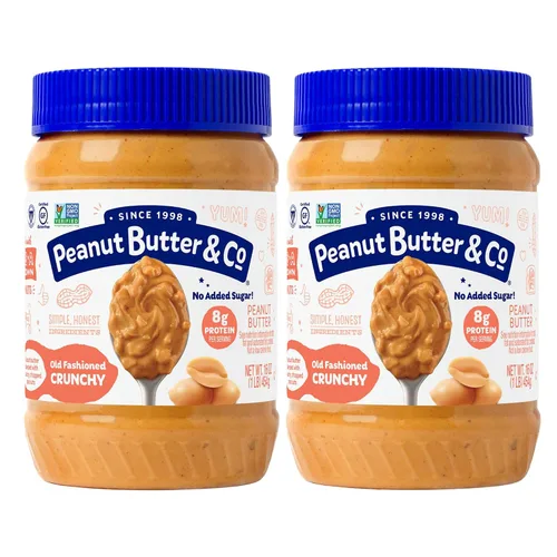 Vista 7 de Peanut Butter & Co. mantequilla de maní Mantequilla de maní simplemente crujiente. Non-GMO Project Verified, Gluten Free, Kosher, 8g Protein, No