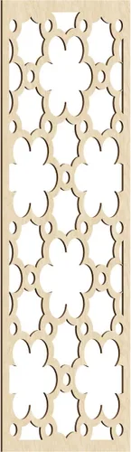 Vista 142 de 9 3/8"W x 24 3/8"H x 1/4"T Southgate Decorativos Paneles De Pared De Madera Calado, Abedul