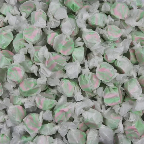 Vista 75 de Dulces gourmet suaves y masticables de agua salada, envueltos individualmente, bolsa a granel (pastel de manzana, 1 libra (paquete de 1))