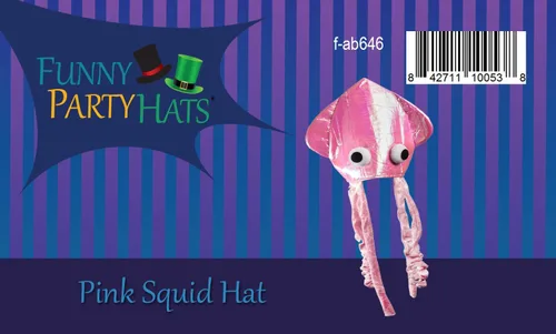 Vista 5 de Sombrero de calamar Funny Party Hats, divertido, para fiestas