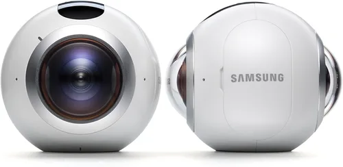 Vista 4 de Cámara alta resolución Samsung Gear 360 ° Real VR alta resolución (reparada certificada)., Versión estadounidense, Blanco