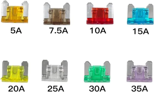 Vista 6 de Adaptador TAP de fusible para automóvil de calibre 16, 2 piezas, para fusibles tipo cuchilla de perfil bajo + 8 piezas de mini fusible de perfil