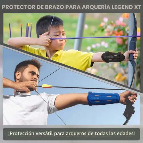 Vista 5 de Legend Armguard XT - Protector de brazo para tiro con arco - Diseño ventilado en espuma EVA termoformada - Protector de antebrazo con cobertura Negro