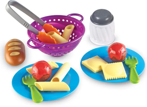 Vista 5 de Learning Resources New Sprouts Hora de la Pasta - 20 piezas, a partir de 2 años, juguetes de simulación de alimentos para niños pequeños, juguetes