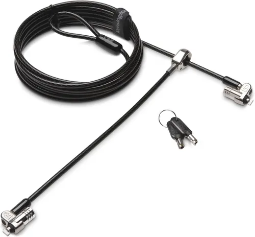 Vista 5 de Kensington MicroSaver 2.0 Candado de doble cable con llave para portátiles y otros dispositivos (K65048WW)