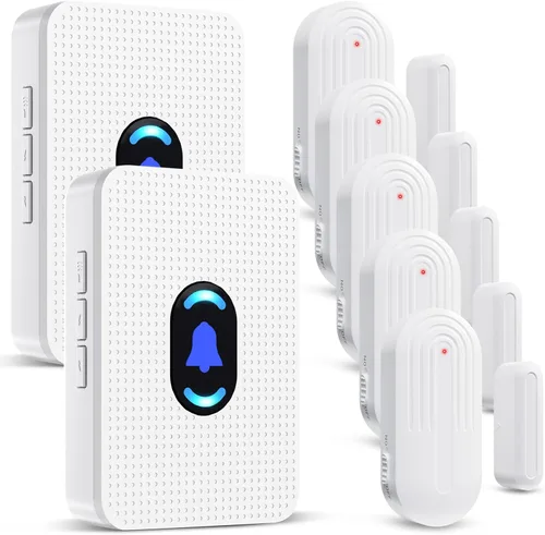 Vista 15 de Daytech Timbre Inalámbrico con Sensor de Puerta Timbre de Entrada con Alcance de 800 pies 20 Melodías 5 Niveles de Volumen Ajustable Timbre