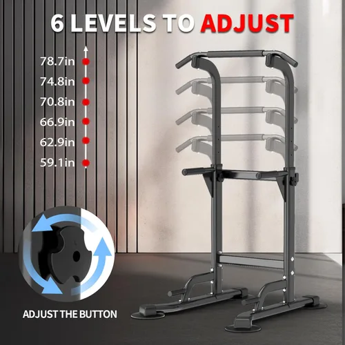 Vista 3 de Z ZHICHI Pull-Up Dip Station Pull-Up Chin-Up Weight Capacity 350LBS