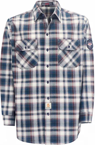 Vista 15 de BOCOMAL Camisas FR 6.25oz Camisas de soldadura ligeras resistentes al fuego Camiseta retardante de fuego para hombres