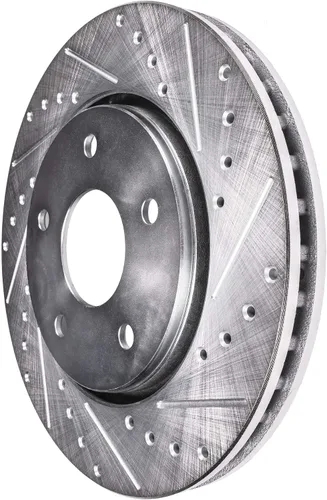 Vista 234 de Detroit Axle - Rotores de freno delantero para 04-13 Mazda 3 Rotores de frenos de disco 06-15 Mazda 5 Reemplazo: Rotor regular delantero de 11.81
