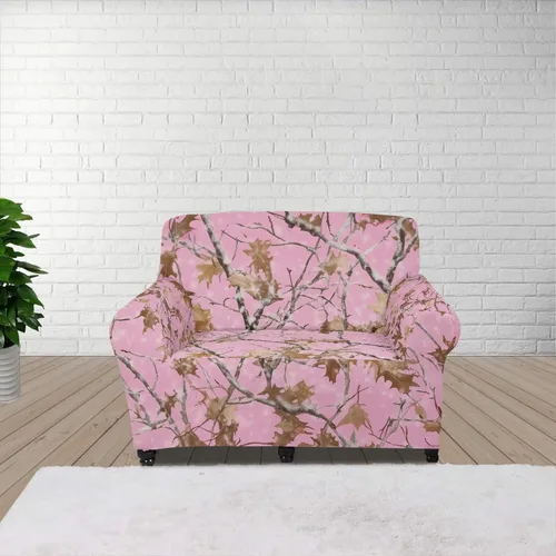Vista 151 de ZOUTAIRONG Fundas elásticas para sofá con estampado de ramas de camuflaje 3D para sofá, funda para muebles de un solo cojín, decoración del hogar u