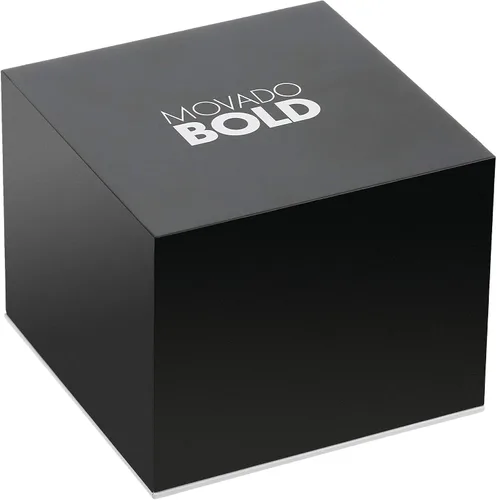 Vista 6 de Movado Bold Blush - Estuche de acero de cerámica para mujer, color rubor