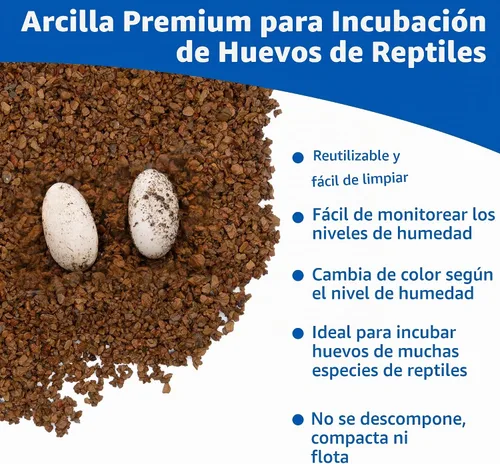 Vista 2 de Pangea Hatch - Sustrato de incubación de huevos de reptil premium, 1 libra