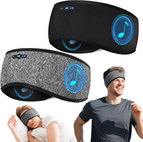 Vista 9 de Sleep Headphones Bluetooth 6.0 Diadema para dormir de lado Negro