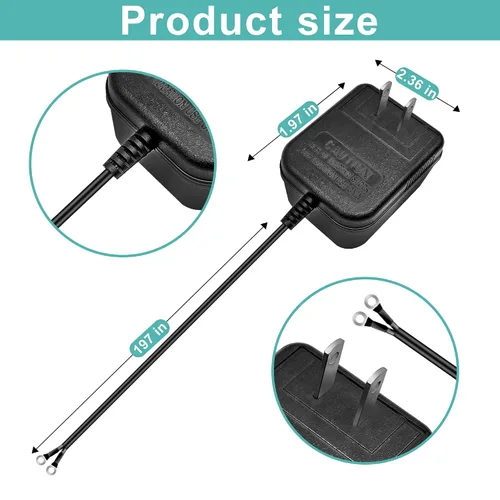 Vista 8 de Transformador de timbre 18V500mA para timbre de video Ring (16.4 pies, negro) Adaptador de corriente para timbre de video compatible con timbre