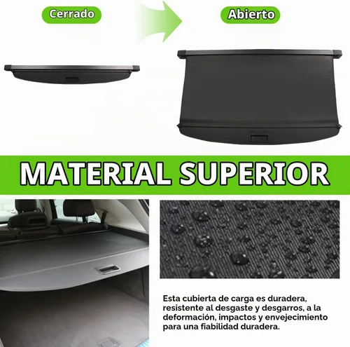 Vista 3 de Cubierta de carga para Toyota RAV4 2024 2019 2020 2021 2022 2023 2025 Accesorios Cubierta trasera del maletero Cubierta de seguridad Cubierta