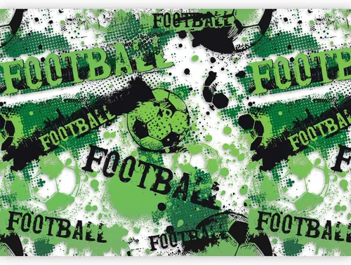Vista 14 de artgeist Mural de pared Fútbol de 77 x 55 pulgadas, papel tapiz autoadhesivo extraíble, gran calcomanía, decoración de pared, diseño de imagen