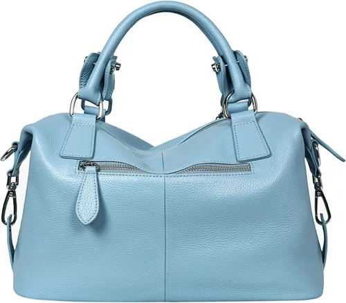 Vista 31 de Heshe - Bolsa de hombro de piel para mujer, con asa superior, bolsa cruzada