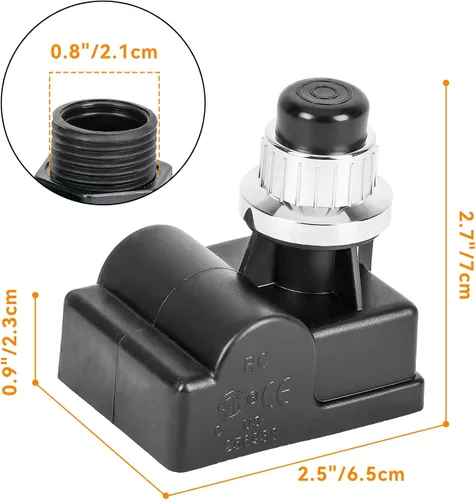 Vista 2 de onlyfire Reemplazo del encendedor de botón pulsador de batería AA de 6