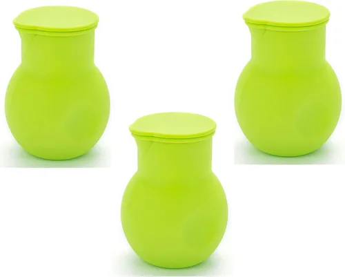 Vista 9 de 6 piezas de silicona Chocolate Melting Pot, 2verde, 2rojo, 2 negro