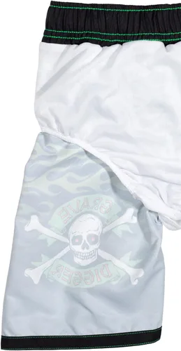 Vista 7 de Monster Jam Megalodon El Toro Loco Grave Digger - Conjunto de traje de baño y protector de erupción para niños pequeños