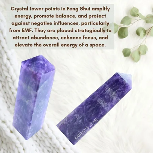 Vista 7 de Amatista, 3-4 pulgadas, 4 facetas, torres de cristal, curación natural, obelisco, curación de reiki, rejilla de cristal, punto único, chakra reiki