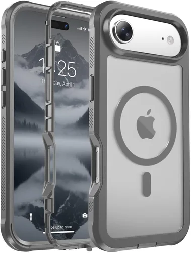 Vista 149 de jaroco - Funda magnética compatible con MagSafe para iPhone 11 de 6.1 pulgadas; protección de grado militar contra caídas, de doble capa