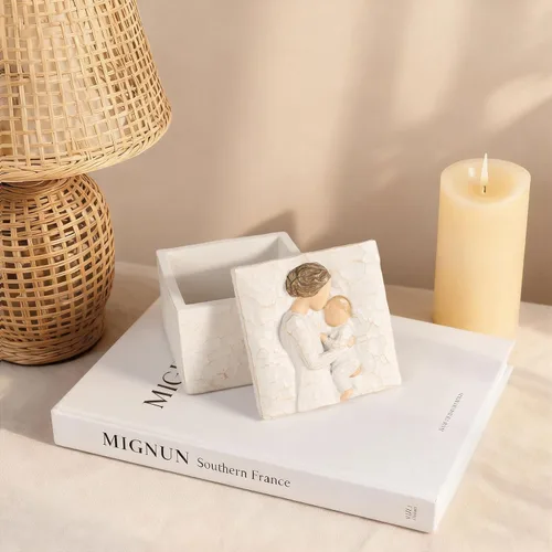 Vista 6 de QIANLING Caja de Recuerdos de Regalos para Abuela - Regalos para Abuela Primeriza, Regalo del Día de la Madre para Abuela, Regalos de Cumpleaños