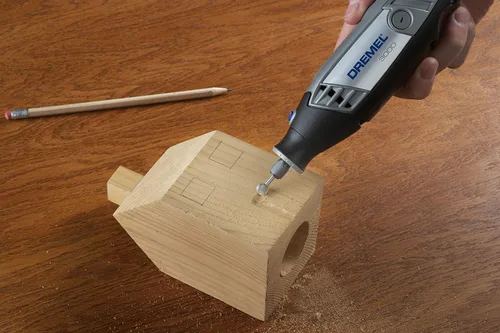 Vista 24 de Dremel 194 Broca de tallado para herramienta rotativa, perfecta para madera, plástico y metales blandos, plata