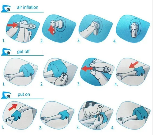 Vista 6 de Topsung Floaties Bandas de Brazo Flotador Flotadores de anillos Tubo armlets para niños y adultos, Azul, talla única
