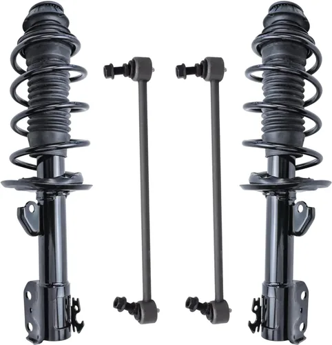Vista 55 de Detroit Axle - Kit de 4 piezas de puntales delanteros para Toyota Highlander 2001 2002 2003, enlaces de barra antivuelco estabilizadores y puntales
