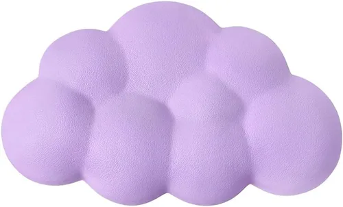 Vista 10 de Cloud - Cojín ergonómico para reposamuñecas de piel sintética suave con espuma viscoelástica para aliviar el dolor de muñeca, almohadilla con base