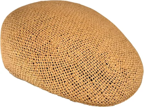 Vista 3 de Bigalli Ascot Toyo - Sombreros ventilados para hombre, para primavera, casual, de golf, para el sol, sombrero de Gatsby Boinas para hombre, Beige