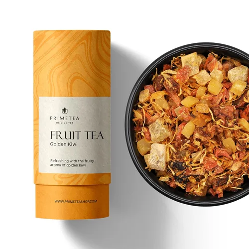 Vista 51 de Prime Tea Grandma's Fruit Basket – Exquisita fruta tisana, hojas sueltas orgánicas de primera calidad, deliciosa mezcla de té de hierbas, natural