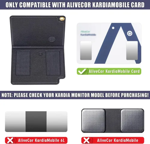 Vista 2 de MGZNMTY Estuche de viaje rígido portátil para AliveCor Kardia Mobile Card Monitor de frecuencia cardíaca/tarjeta Kardiamobile Dispositivos