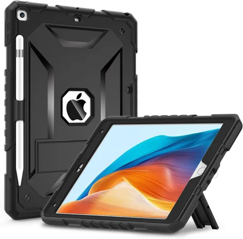 Vista 12 de TIMISM Funda para iPad de 9ª/8ª/7ª generación (2021/2020/2019), resistente grado militar, a prueba de golpes, resistente, funda protectora de 10.2