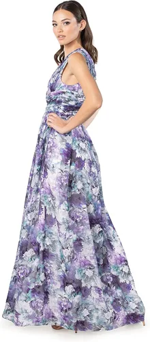 Vista 2 de Dress the Population Vestido largo Jaclyn ajustado y acampanado para mujer