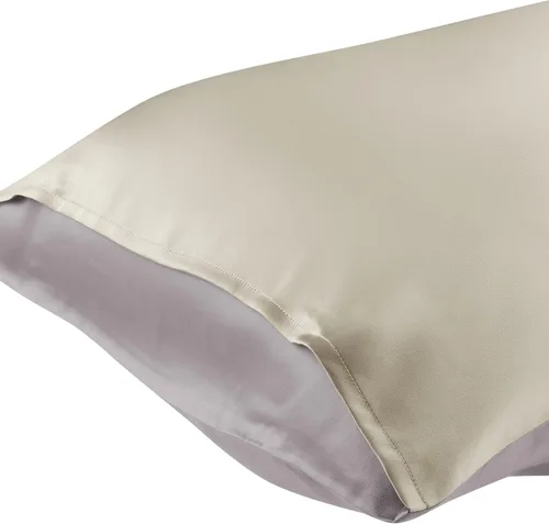 Vista 2 de uxcell Funda de almohada de seda satinada para cabello y piel, resistente a las arrugas, a la decoloración, seda natural, 1 unidad, funda