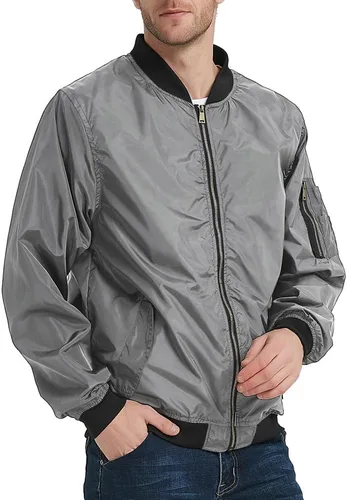 Vista 3 de MADHERO - Chaqueta de piloto ligera y entallada para hombre
