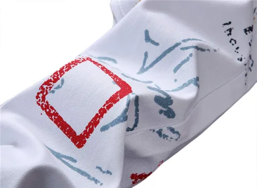 Vista 4 de Enrica Pantalones vaqueros estampados casuales para hombre