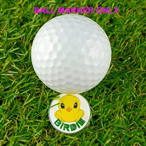 Vista 2 de Marcadores de pelotas de golf con patrones variados, paquete de 12 regalos de golf, clips para gorras de golf y herramientas de reparación de divot