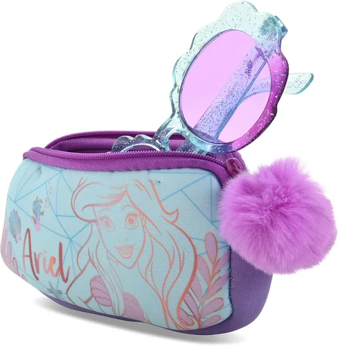 Vista 3 de Pan Oceanic - Gafas de sol de princesa Disney para niñas con estuche a juego para niños