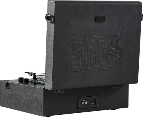 Vista 6 de Arkrocket x Elvis Reproductor de Discos Bluetooth Portátil de 3 Velocidades con Entrada y Salida Bluetooth, Tocadiscos con Bocinas Integradas