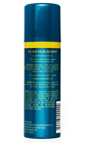 Vista 2 de Rita Hazan - Espray para retocar raíces y cubrir canas, color rubio, 2 onzas