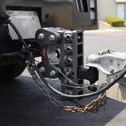 Vista 2 de GEN-Y Hitch Enganche de remolque resistente para receptor de 3 pulgadas, caída y elevación de 12 pulgadas con 6 posiciones ajustables, incluye