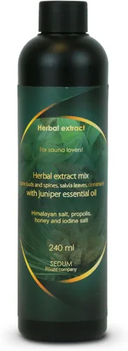 Vista 12 de Sedum Extracto de hierbas naturales para sauna, masaje, remojo de escoba - Infusión de sauna con extracto de equinácea con aceite esencial