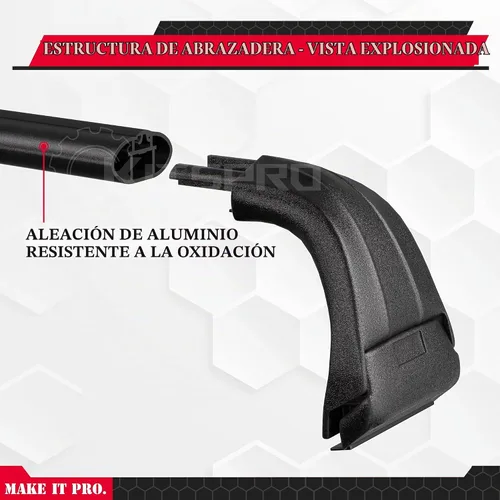 Vista 4 de KitsPro Barras transversales para portaequipajes de techo de 260 libras para Jeep Wrangler 2007-2026 y Gladiator 2020-2026 - Barras transversales