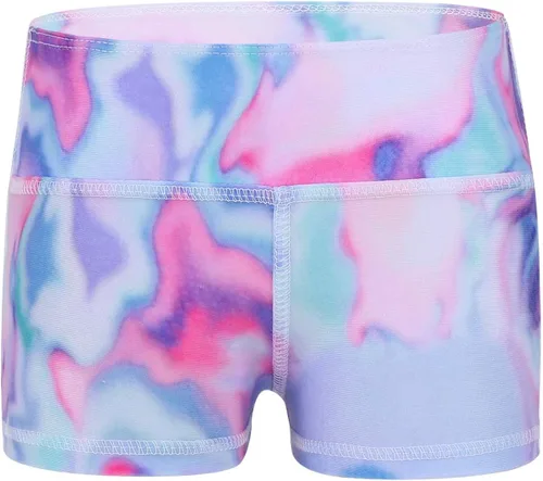 Vista 3 de iEFiEL Pantalones cortos de ballet para niñas y niñas deportes gimnasio entrenamiento yoga ciclismo correr ropa deportiva