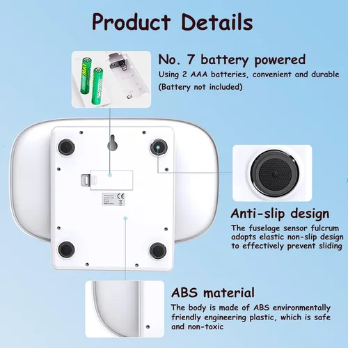 Vista 6 de Báscula digital para mascotas, báscula de pesaje electrónica LCD portátil con bandeja (máximo 33 libras), báscula de peso para animales pequeños